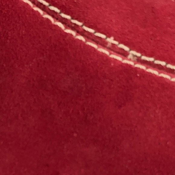 Timberland Comforia Red Suede Leather Clogs 8 1/2 - Picture 6 of 11